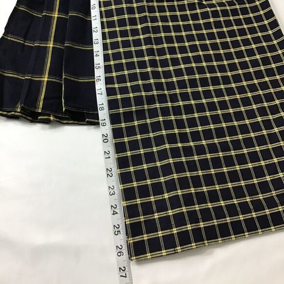 SEA Pleated Skirt Midi Mini Asymmetric Phantom Skirt New Plaid Size 0 - Picture 5 of 12